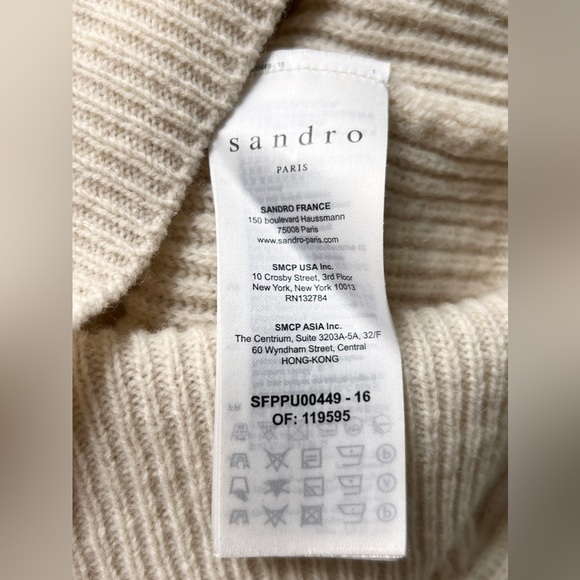 Sandro Ruffle Collar Sweater - Picture 5 of 5